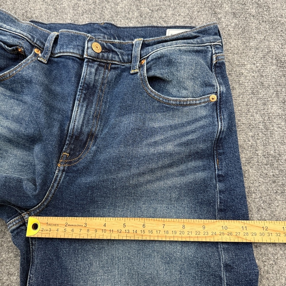 GAP Stride Wide Leg Jeans Womens 10R High Rise Dark Wash Stretch Denim Lillie - Picture 14 of 16